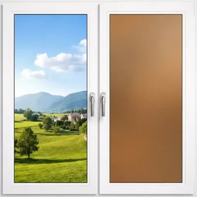 Milchglasfolien Opak Bronze